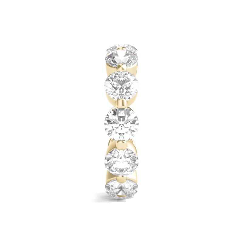 Round Brilliant-Cut Lab Grown Diamond Eternity Band in 14k Yellow Gold &#40;6 ct. tw.&#41; – Image 3 of 3