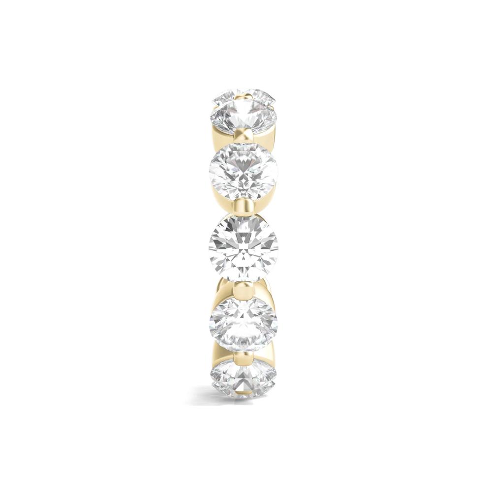 Round Brilliant-Cut Lab Grown Diamond Eternity Band in 14k Yellow Gold (6 ct. tw.) – Image 3 of 3