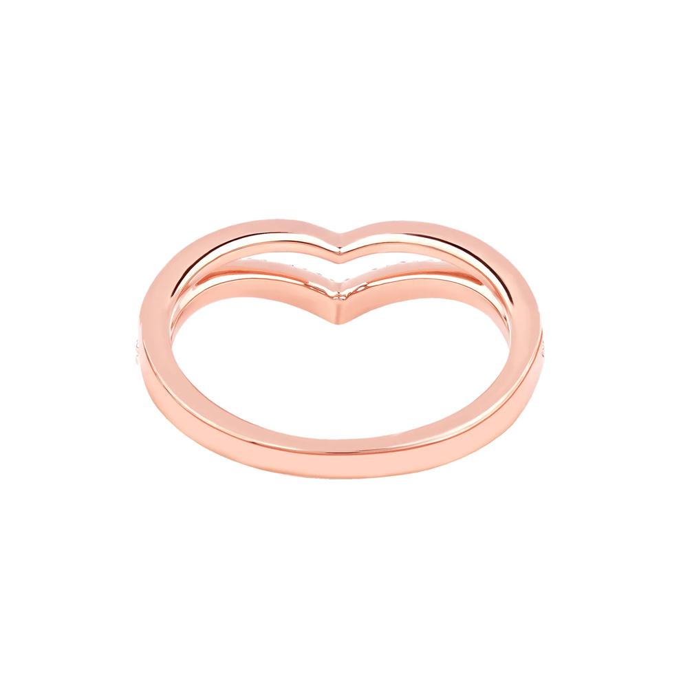 Archer Lab Grown Diamond Chevron Band in 14K Rose Gold (1/4 ct. tw.) – Image 4 of 5