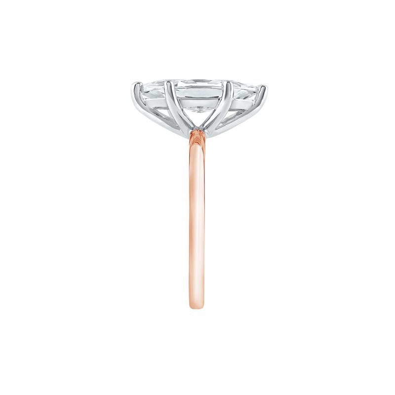Lab Grown Diamond Solitaire Marquise Engagement Ring in 14k Rose Gold &#40;3 ct.&#41; – Image 3 of 4