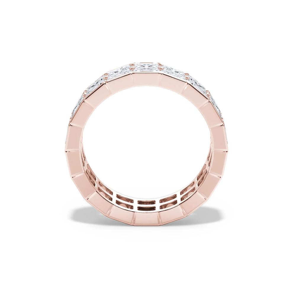 Lab Grown Diamond Double Row Eternity Band in 14K Rose Gold (4 ct. tw.) – Image 2 of 4