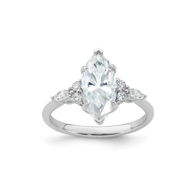 Lab-Created Moissanite Marquise Ring