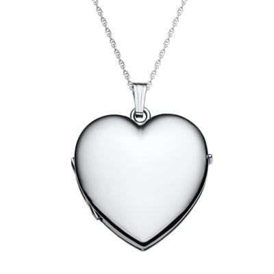 Four-Photo Heart-Shaped Locket in Sterling Silver
