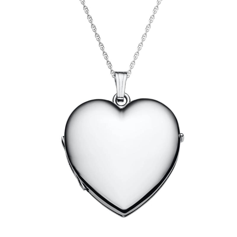 Four-Photo Heart-Shaped Locket in Sterling Silver – Image 1 of 4