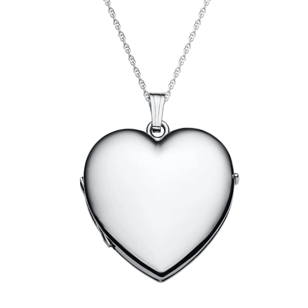 Four-Photo Heart-Shaped Locket in Sterling Silver – Image 1 of 4