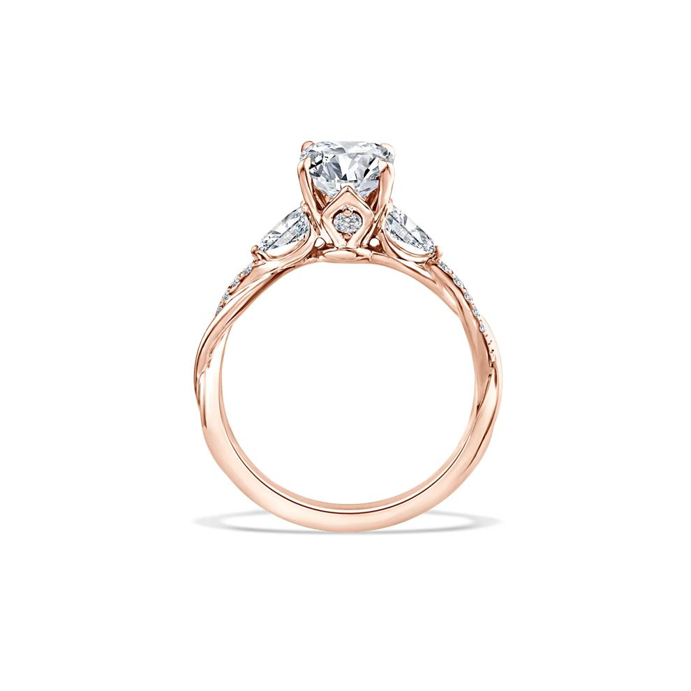 Lab Grown Diamond Radiant Engagement Ring in 18K Rose Gold (2 1/2 ct. tw.) – Image 2 of 4