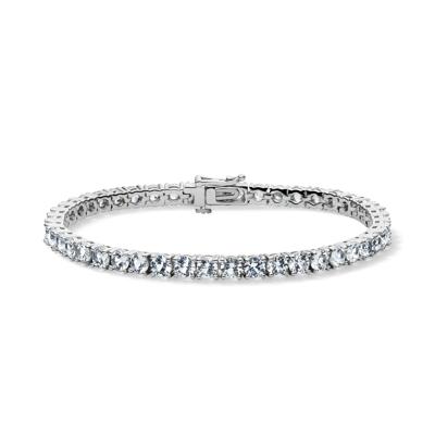 Lab-Created White Sapphire Bracelet in Sterling Silver