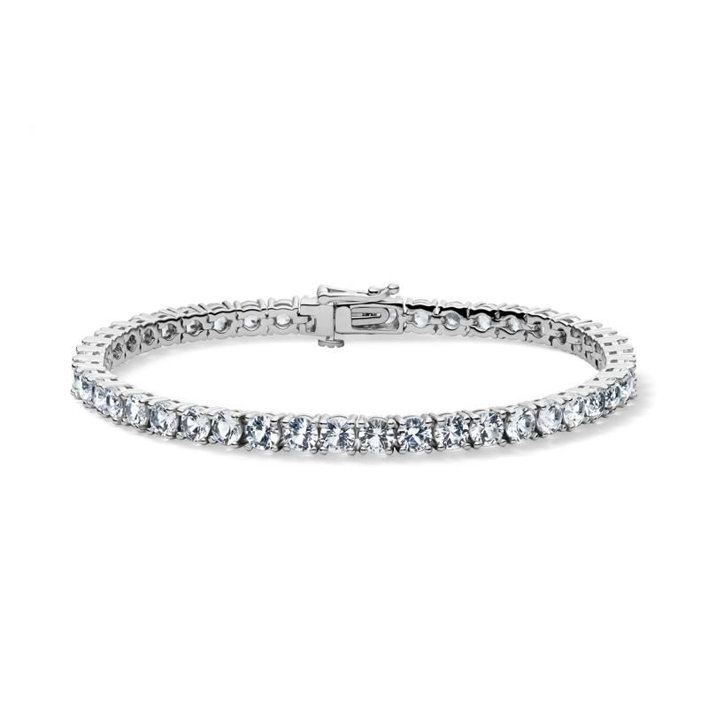 Lab-Created White Sapphire Bracelet in Sterling Silver – Image 1 of 1