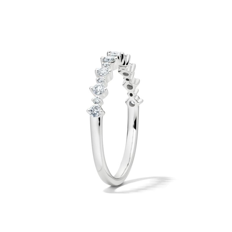 Lab grown Diamond Prong Stack Band in 10K White Gold &#40;1/4 ct. tw.&#41; – Image 3 of 4