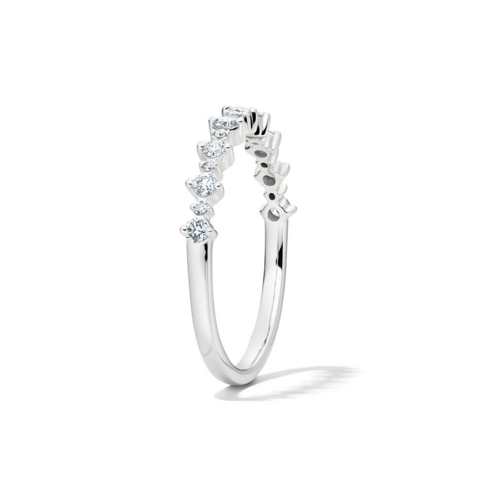 Lab grown Diamond Prong Stack Band in 10K White Gold (1/4 ct. tw.) – Image 3 of 4