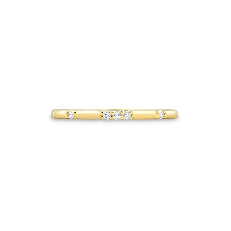 Diamond Accent Band in 10K Yellow Gold – Image 1 of 3