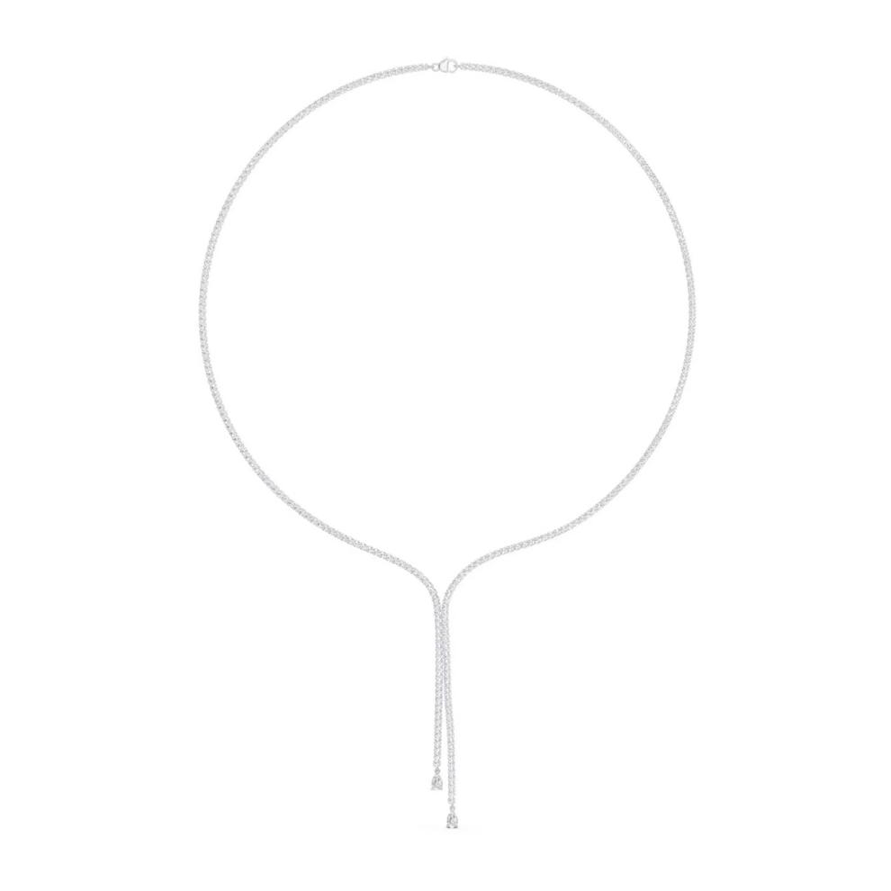 Lab Grown Diamond Double-Row Lariat Necklace in 14K White Gold (4 ct. tw.) – Image 1 of 5