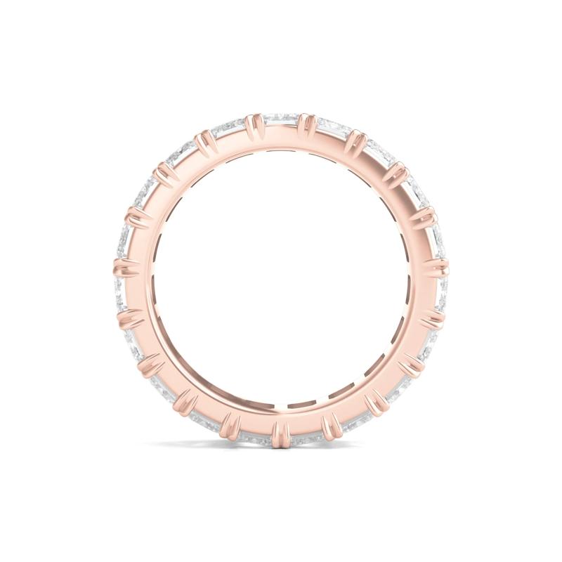 Emerald-Cut Diamond Eternity Band in 14k Rose Gold &#40;7 ct. tw.&#41; – Image 2 of 3