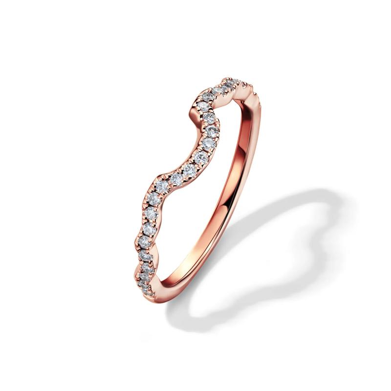 Florence Lab Grown Diamond Bridal Set in 14K Rose Gold &#40;2 ct. tw.&#41; – Image 4 of 4