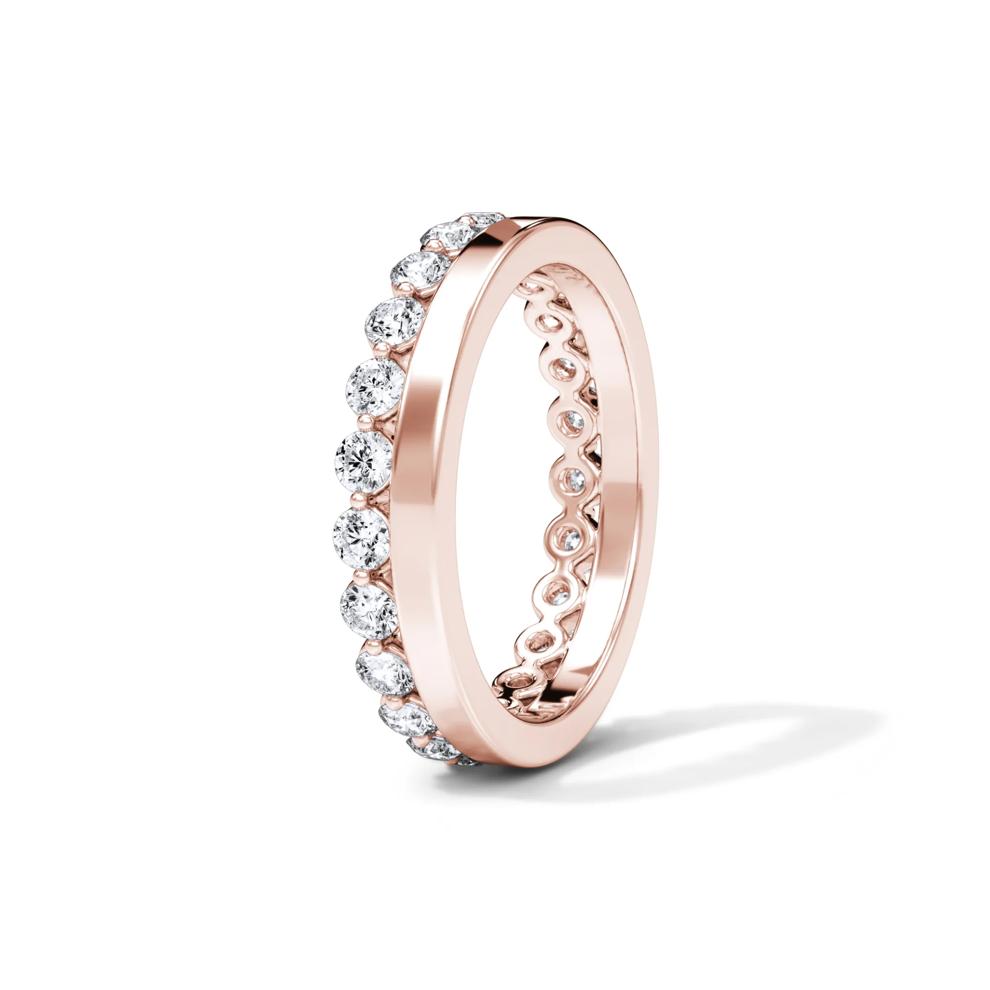 Diamond Shared Prong Stack Eternity Band in 14K Rose Gold (1 ct. tw.) – Image 3 of 4