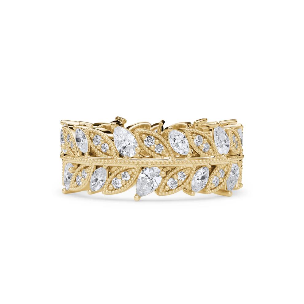 Lab Grown Diamond Multi-Shape True Eternity Band in 14K Yellow Gold (1 1/2 ct. tw.) – Image 1 of 4