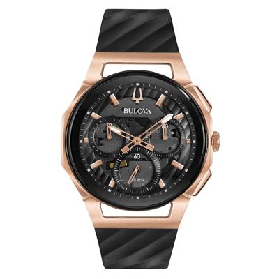 Men's CURV Watch With a Black Rubber Strap