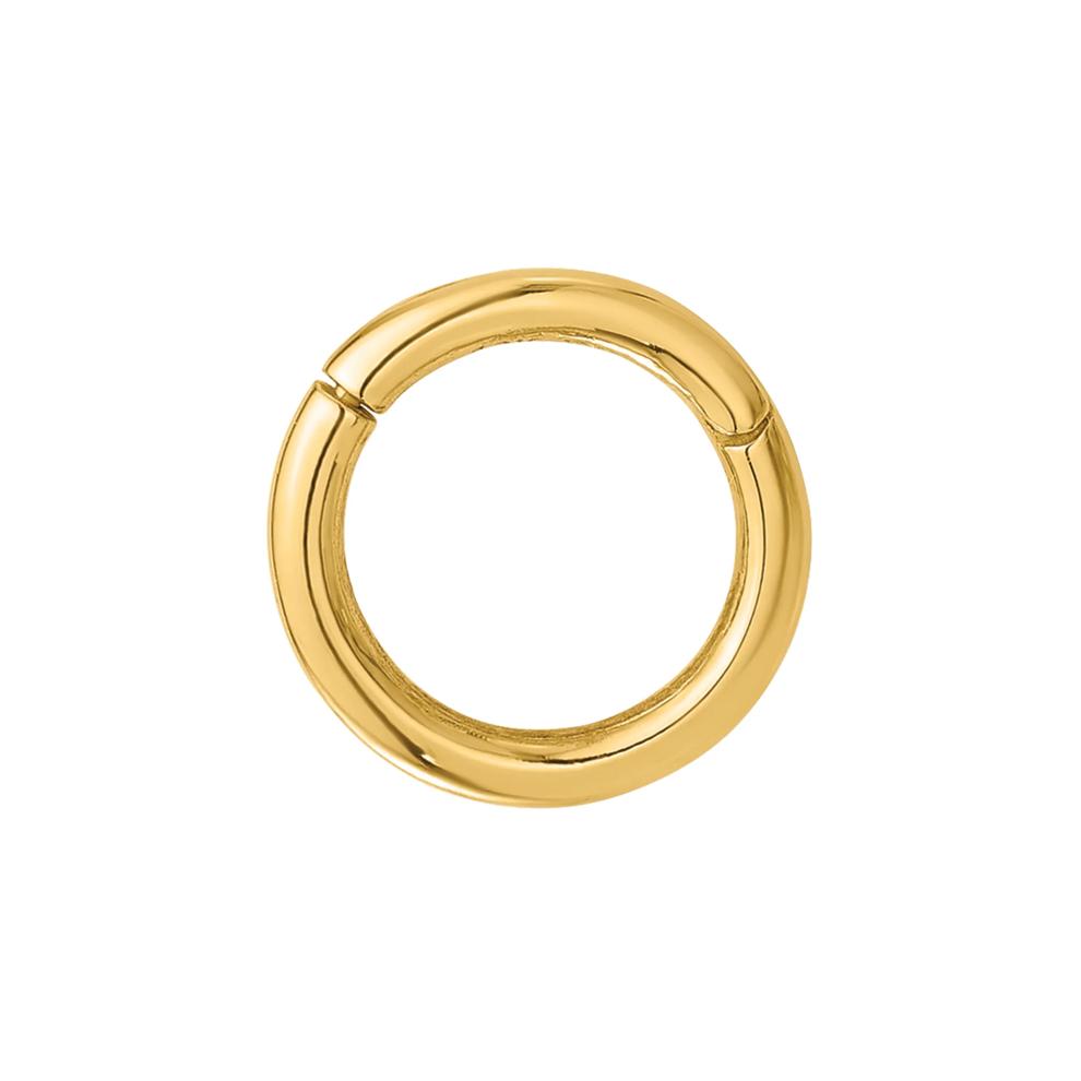 Hinged Cartilage Hoop in 14K Yellow Gold, 14 Gauge – Image 2 of 3