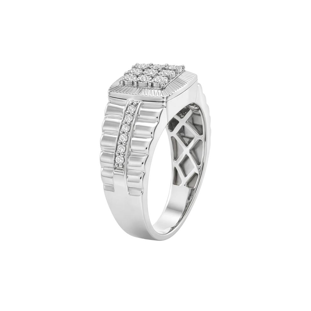 Men's Diamond Ring in Sterling Silver (1/4 ct. tw.) – Image 3 of 4