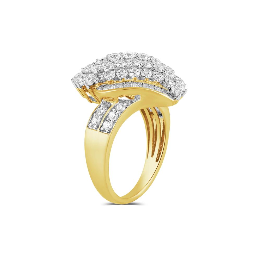Lab Grown Diamond Ring in 10K Yellow Gold (2 ct. tw.) – Image 3 of 3