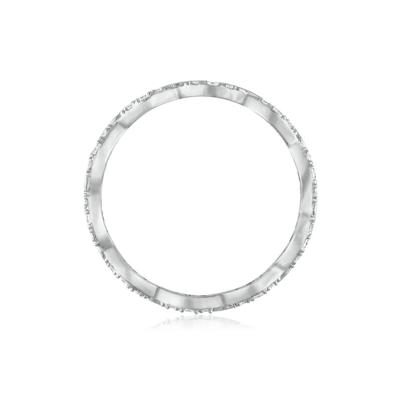 Wavy Diamond Stack Band in 14K White Gold &#40;1/5 ct. tw.&#41; – Image 2 of 3