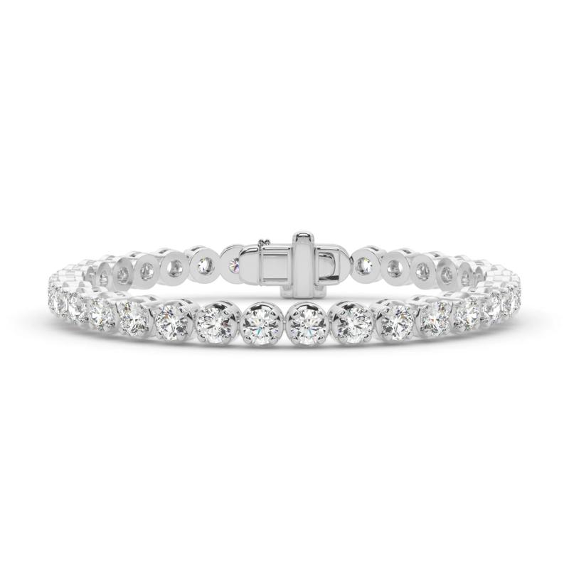 Lab Grown Diamond Tennis Bracelet in 14K White Gold &#40;10 3/8 ct. tw.&#41; – Image 1 of 4