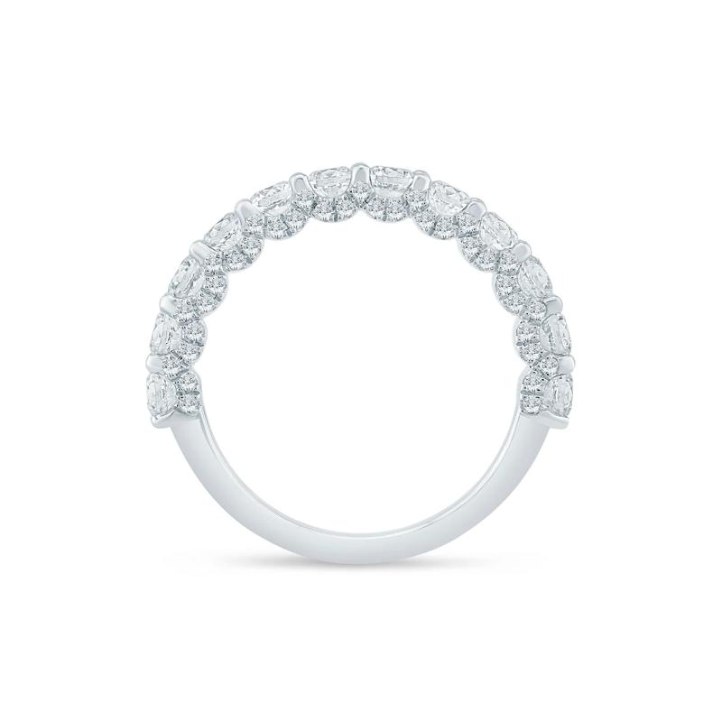 Lab Grown Diamond Wedding Band in 14K White Gold (1 1/2 ct. tw.) – Image 2 of 3