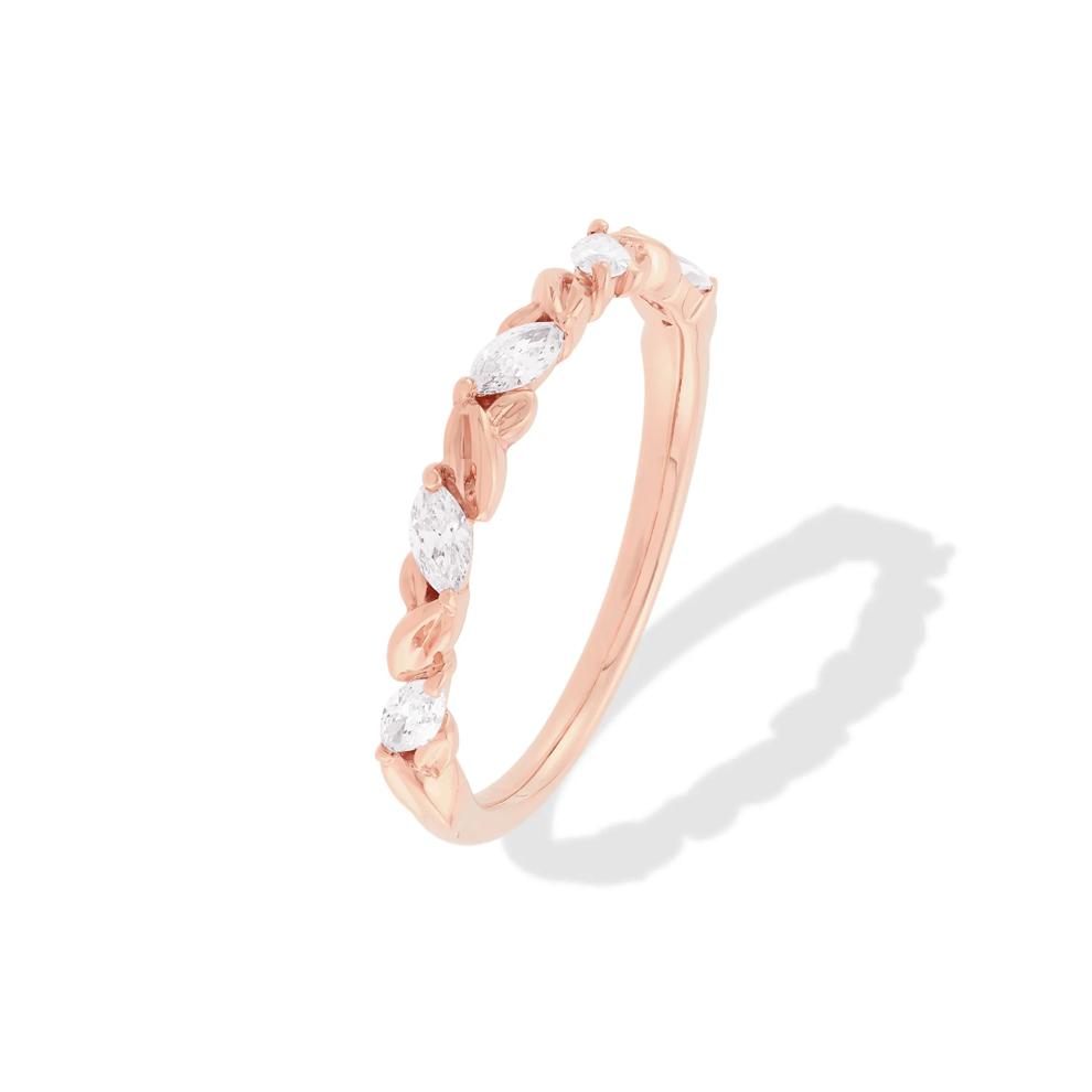 Lab Grown Diamond Marquise Band in 10K Rose Gold (1/4 ct. tw.) – Image 4 of 4
