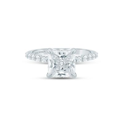 Sabrina Lab Grown Diamond Engagement Ring in 14K White and Yellow Gold (3 3/4 ct. tw.)