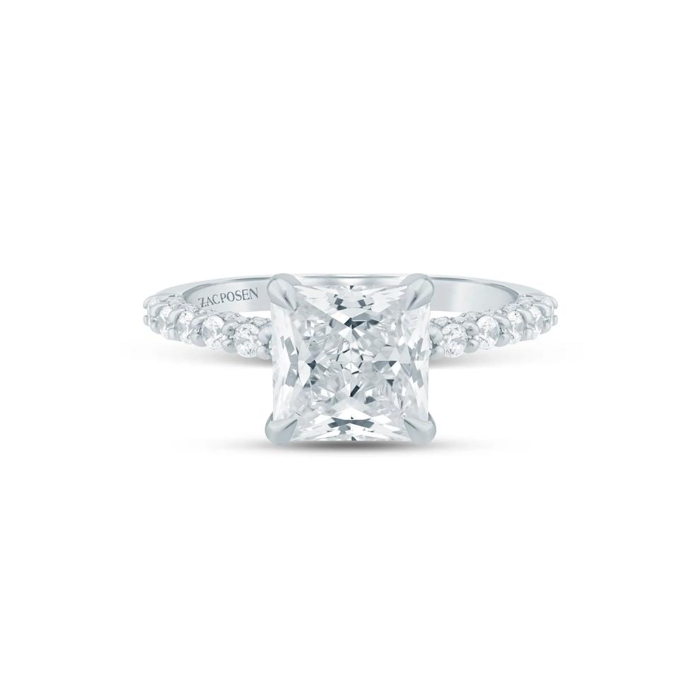 Sabrina Lab Grown Diamond Engagement Ring in 14K White and Yellow Gold (3 3/4 ct. tw.) – Image 1 of 3