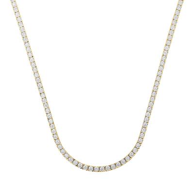Lab Grown Diamond Tennis Necklace in 10K Yellow Gold (7 ct. tw.)