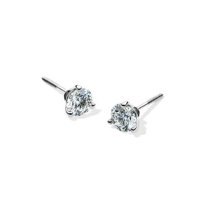 Lab Grown Diamond Martini Stud Earrings in 14K White Gold (3 ct. tw.) 