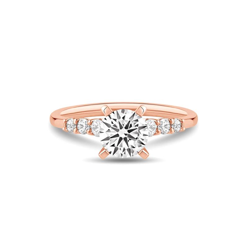 Diamond Semi-Mount in 14K Rose Gold &#40;1/4 ct. tw.&#41; – Image 4 of 5
