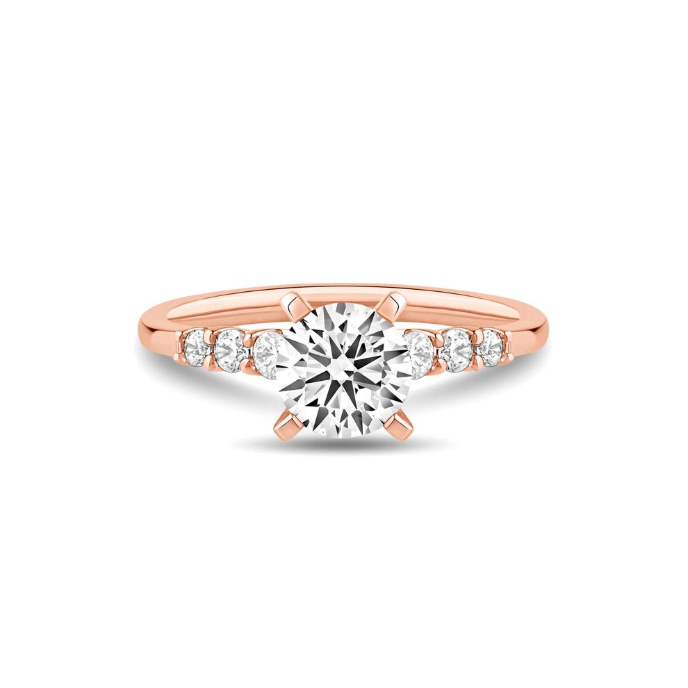 Diamond Semi-Mount in 14K Rose Gold (1/4 ct. tw.) – Image 4 of 5