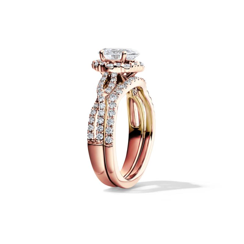 Whitney Lab Grown Diamond Bridal Set in 14K Rose Gold &#40;1 3/4 ct. tw.&#41; – Image 3 of 6