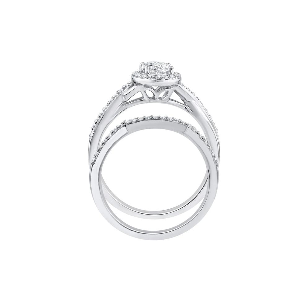 Lab Grown Diamond Engagement Ring Set in 10K White Gold (1 ct. tw.) – Image 2 of 3