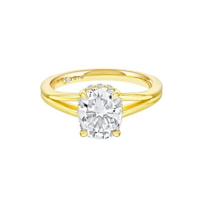 Aiden Lab Grown Diamond Elongated Cushion Engagement Ring in 14K Repurposed Yellow Gold (2 1/7 ct. tw.)