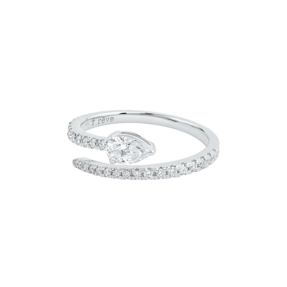 Kiki Lab Grown Diamond Wrap Wedding Band in 14K White Gold (5/8 ct. tw.)  – Image 4 of 5
