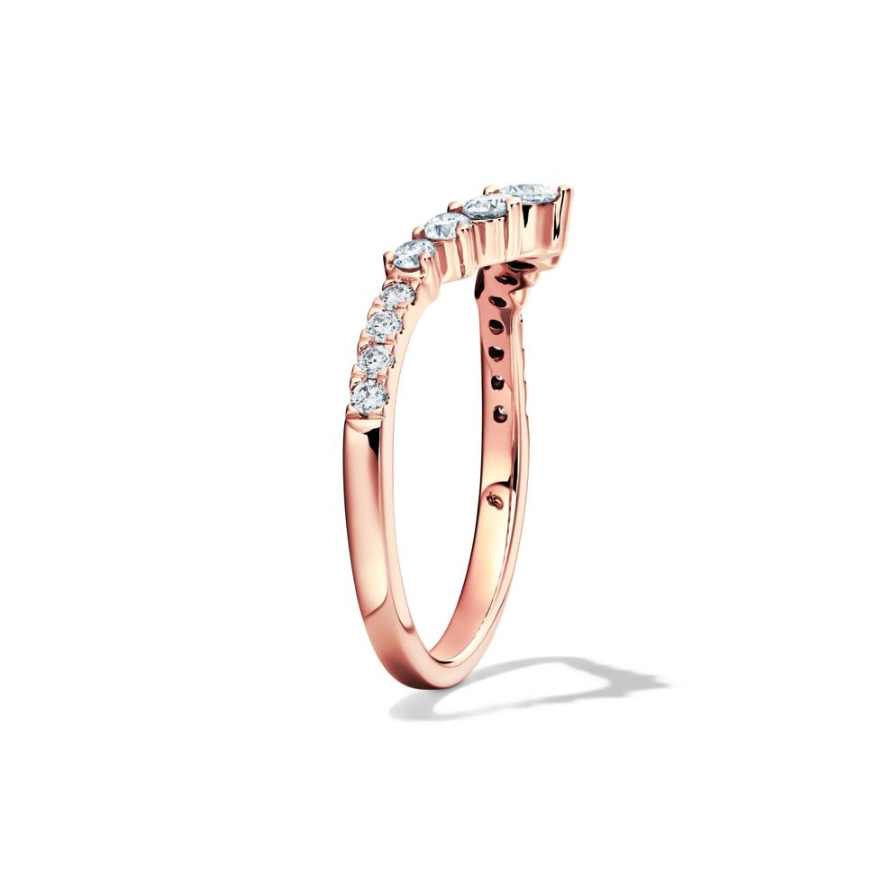 Lab Grown Diamond Contour Band in 14K Rose Gold (1/2 ct. tw.) – Image 3 of 4