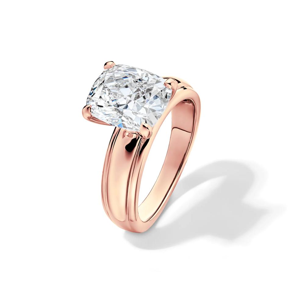 Maeve Lab Grown Diamond Elongated Cushion Engagement Ring in 14K Rose Gold (4 ct. tw.) – Image 4 of 4