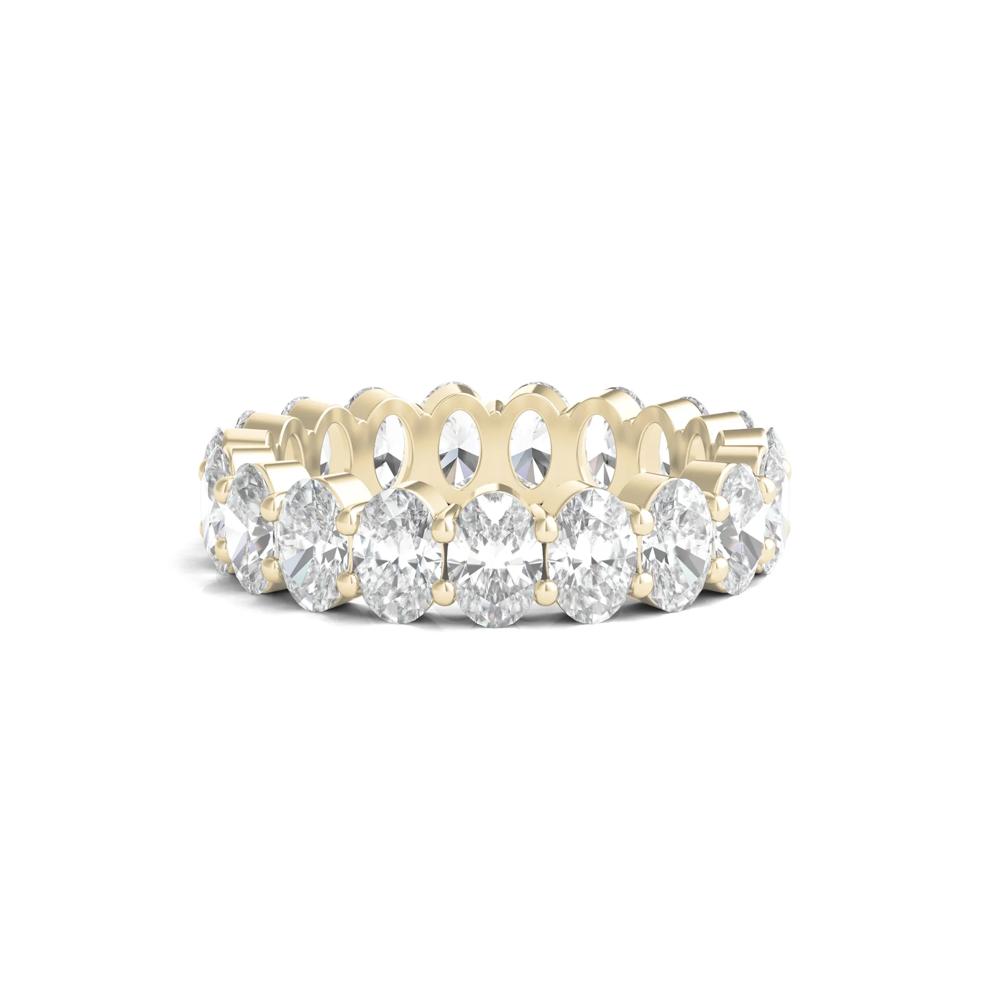Oval-Shaped Diamond Wedding Band with Eternity Setting in 14K Yellow Gold (5 ct. tw.) – Image 1 of 3