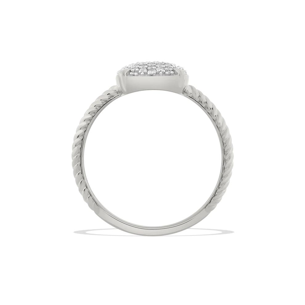 Diamond Ring in Sterling Silver (1/5 ct. tw.) – Image 2 of 4