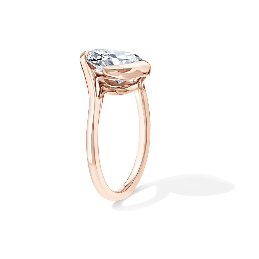 Lab Grown Diamond Pear-Shaped Solitaire Engagement Ring in 14K Rose Gold (3 ct.) – Image 3 of 4