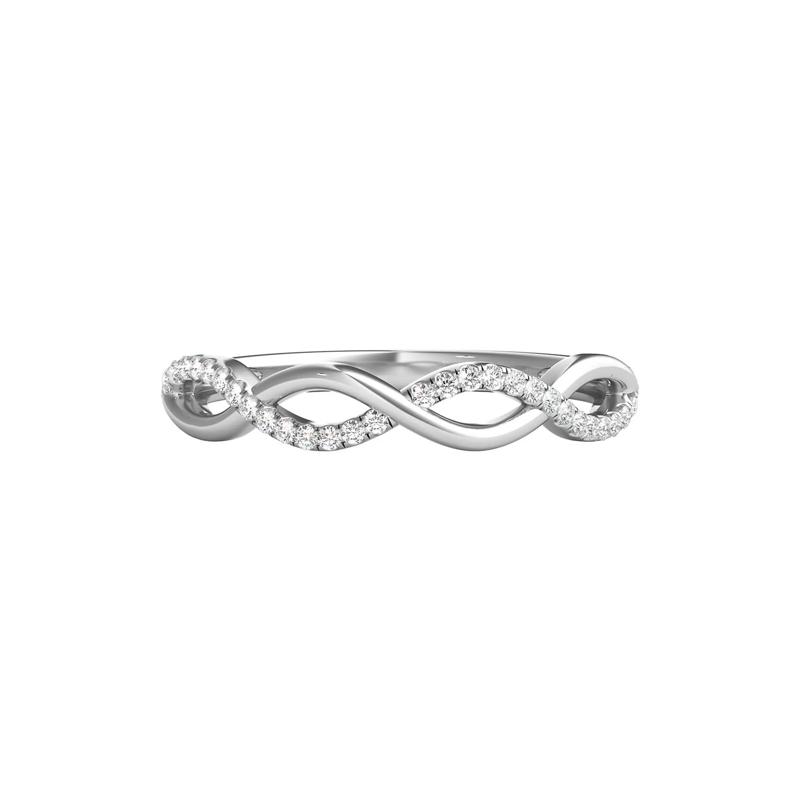 1/10 ct. tw. Diamond Infinity Ring – Image 1 of 1