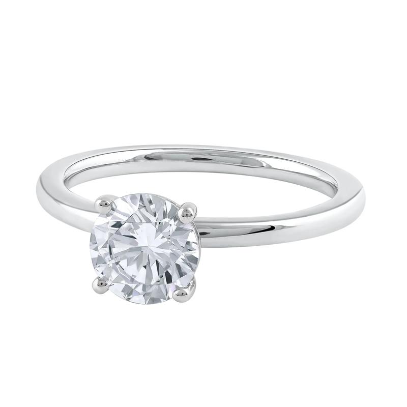 Lab Grown Diamond Solitaire Round Engagement Ring in 14K White Gold &#40;1 1/2 ct.&#41; – Image 4 of 4