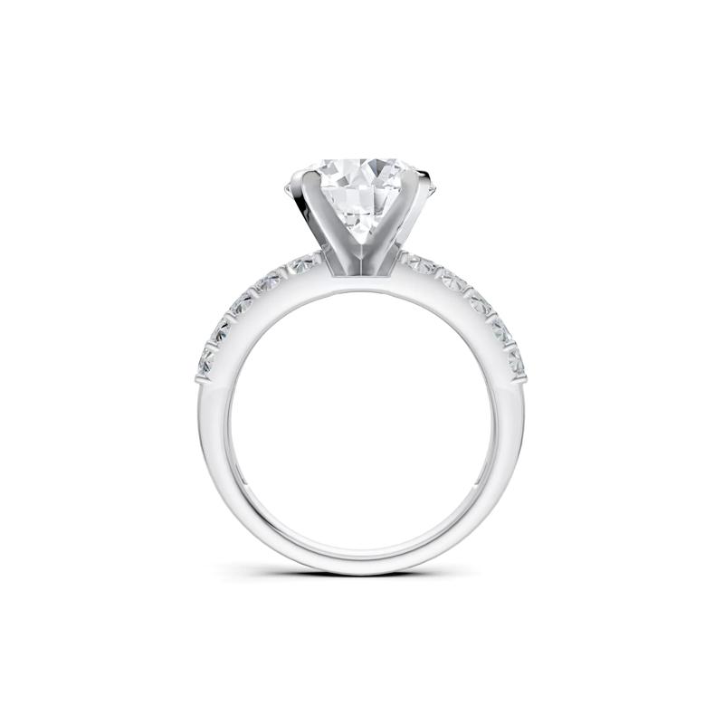 Lab Grown Diamond Semi-Mount Engagement Ring in 14K White Gold &#40;1 ct. tw.&#41; – Image 3 of 6