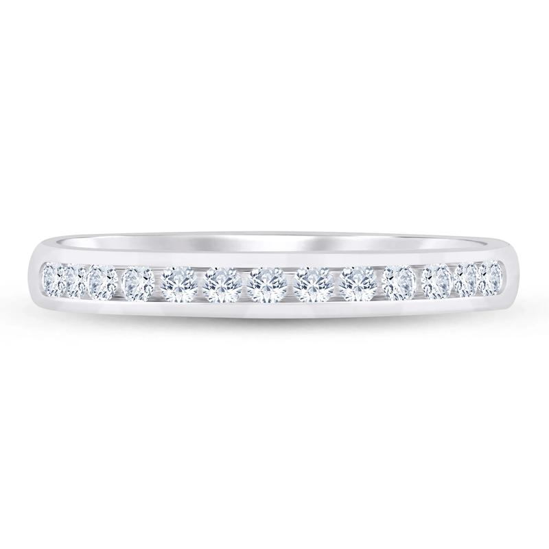Lab Grown Diamond Channel-Set Band in Platinum &#40;1/4 ct. tw.&#41; – Image 1 of 3