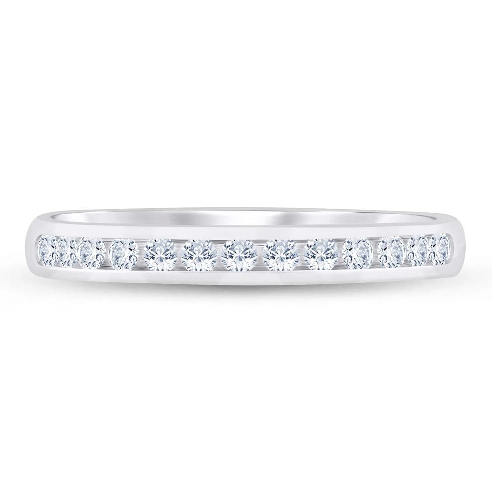 Lab Grown Diamond Channel-Set Band in Platinum (1/4 ct. tw.) – Image 1 of 3