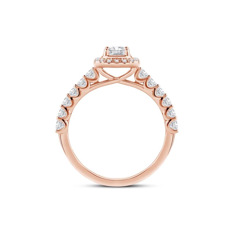 Radiant-Cut Diamond Engagement Ring in 14K Rose Gold &#40;1 ct. tw.&#41; – Image 2 of 4