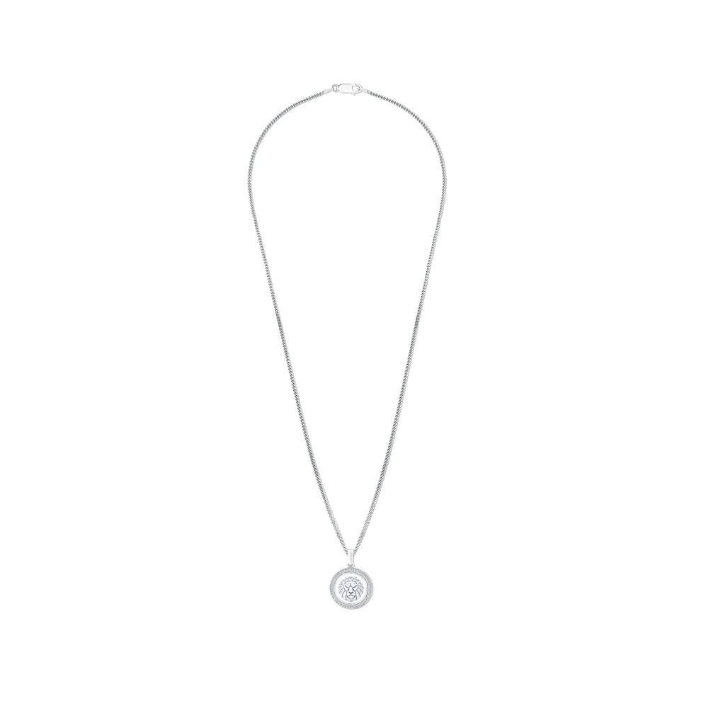 Lab Grown Diamond Lion Pendant Necklace in 10K Yellow Gold (1/2 ct. tw.) – Image 3 of 4